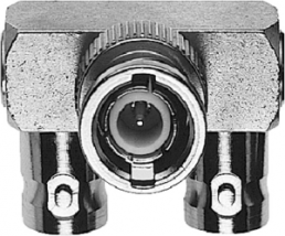 Koaxial-Adapter, 50 Ω, BNC-Stecker auf 2 x BNC-Buchse, Y-Form, 100023586