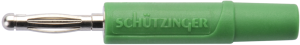 2 mm Stecker, Lötanschluss, 0,5 mm², grün, FK 02 L NI / GN