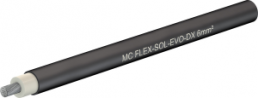 Polyolefin-Photovoltaik-Kabel, halogenfrei, Flex-Sol-Evo-DX, 6,0 mm², AWG 10, schwarz, Außen-Ø 6,97 mm