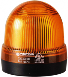 LED-Dauerleuchte, Ø 75 mm, gelb, 24 V AC/DC, IP65