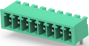 Leiterplattenklemme, 8-polig, RM 3.5 mm, 0,05-2 mm², 11 A, Stift, grün, 284512-8