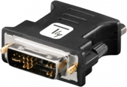 Adapter DVI-A Stecker auf VGA Buchse, schwarz