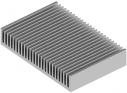 Strangkühlkörper, 100 x 150 x 27 mm, 1.8 bis 1.15 K/W, Aluminium natur