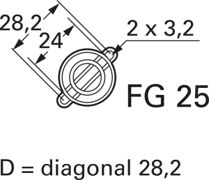 Metall-Schutzgitter, FG, Metallschutzgitter, 28,2 mm