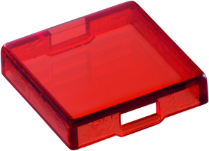 Kappe, quadratisch, (L x B x H) 15 x 15 x 3.8 mm, rot, für Druckschalter, 5.49.275.036/1301
