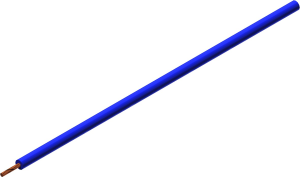 Silikon-Schaltlitze, höchstflexibel, halogenfrei, SiliVolt-1V, 0,15 mm², blau, Außen-Ø 1,5 mm