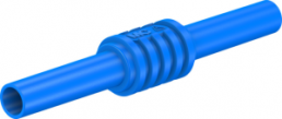 Verbindungskupplung zur Aufnahme von Ø 4 mm Steckern, CAT II, blau