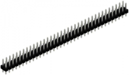Stiftleiste, 72-polig, RM 2.54 mm, gerade, schwarz, 10058619