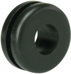 Durchführungstülle, Kabel-Ø 6 mm, PVC, schwarz