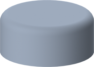 Kappe, rund, (H) 12.25 mm, grau, für Druckschalter, 0862.8106