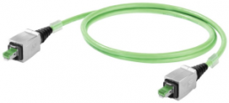 PROFINET-Kabel, RJ45-Stecker, gerade auf RJ45-Stecker, gerade, Cat 5e, SF/UTP, PUR, 5 m, grün