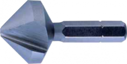 Kegel-/Entgratsenker-Bit, M3, Ø 6.3 mm, 1/4" Bit, 31 mm, Stahl, DIN 355-C/DIN 3126, 05641
