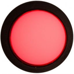 Drucktaster, 1-polig, schwarz, beleuchtet (rot/grün), 0,4 A/32 V, Einbau-Ø 13 mm, IP67, FL13DRG5