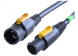 Geräteanschlussleitung, International, powerCON Stecker, gerade auf powerCON-Dose, gerade, H05VV-F3G1,5mm², schwarz, 1 m