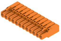 Stiftleiste, 12-polig, RM 5.08 mm, gerade, orange, 1610590000