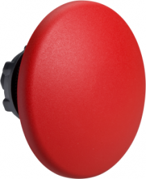 Drucktaster, tastend, Bund rund, rot, Frontring schwarz, Einbau-Ø 22 mm, ZB5AR416