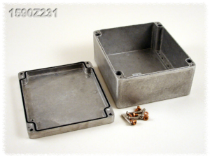 Aluminium Druckgussgehäuse, (L x B x H) 200 x 230 x 112 mm, natur, IP66, 1590Z231