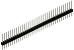 Stiftleiste, 36-polig, RM 2.54 mm, gerade, schwarz, 10046553