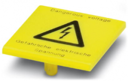 steckbares Warnschild, Symbol: Blitz, (L x B) 20 x 21 mm, PA, 2720029