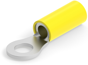 Isolierter Ringkabelschuh, 3,0-6,0 mm², AWG 12 bis 10, 5.21 mm, M5, gelb