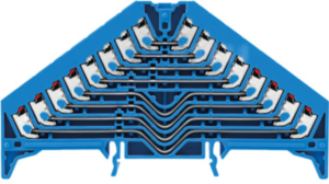 Rangierverteilerklemme, Push-in-Anschluss, 0,5-1,5 mm², 32-polig, 8 A, 4 kV, blau, 1173910000