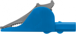 Sicherheits-Abgreifklemme, blau, max. 32 mm, L 92 mm, CAT III, Buchse 4 mm, SAK 6675 NI / BL