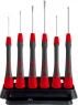 Schraubendrehersatz, PH0, PH00, 1,5 mm, 2 mm, 2,5 mm, 3 mm, Phillips/Schlitz, 260PK601