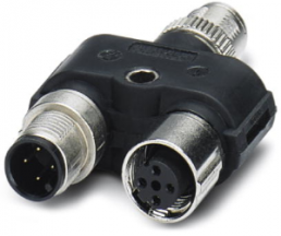 Adapter, M12 (4-polig, Buchse/Stecker) auf M12 (8-polig, Stecker), Y-Form, 1410630