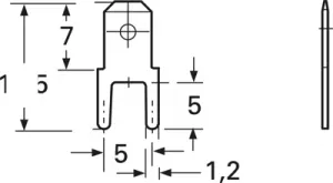 17094.123.025 LEAR Corporation Flachstecker
