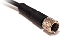 Sensor-Aktor Kabel, M5-Kabeldose, gerade auf offenes Ende, 3-polig, 1 m, PUR, schwarz, 1 A, PXPTPU05FBF03ACL010PUR