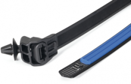 Kabelbinder, Polyamid, hitzestabilisiert, (L x B) 140 x 12.7 mm, Bündel-Ø 5 bis 25.4 mm, schwarz/blau
