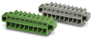 Stecker-Set, 9-polig, gerade, grün, 2907269