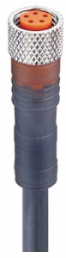 Sensor-Aktor Kabel, M8-Kabeldose, gerade auf offenes Ende, 5-polig, 10 m, PVC, schwarz, 3 A, 934841015