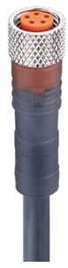 Sensor-Aktor Kabel, M8-Kabeldose, gerade auf offenes Ende, 5-polig, 10 m, PUR, schwarz, 4 A, 934841009