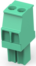 Leiterplattenklemme, 2-polig, RM 3.5 mm, 0,05-2 mm², 11 A, Käfigklemme, grün, 1986371-2