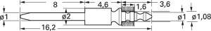 Steckerstift für Leiterplatten S1-A