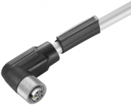 Sensor-Aktor Kabel, M12-Kabeldose, abgewinkelt auf offenes Ende, 5-polig, 1.5 m, PUR, schwarz, 16 A, 2455200150