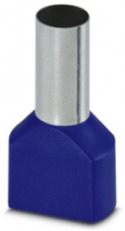 Isolierte Doppel-Aderendhülse, 16 mm², 31 mm/16 mm lang, blau, 3202847