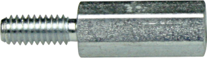 Sechskant-Abstandsbolzen, Außen-/Innengewinde, M4/M4, 5 mm, Stahl