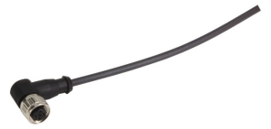 Sensor-Aktor Kabel, M12-Kabeldose, abgewinkelt auf offenes Ende, 3-polig, 0.5 m, PUR, schwarz, 21348700390005