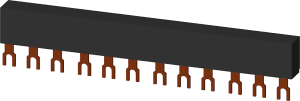 3-Phasen-Sammelschiene 45 mm für Leistungsschalter 3RV2 (4 Schalter), 3RV1915-1CB