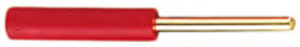 2 mm-Adapter, 2 mm-Buchse auf 2 mm-Stecker, rot, MLA2
