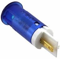 LED-Signalleuchte, 24 V (DC), blau, 1.6 cd, Einbau-Ø 12 mm, LED Anzahl: 1