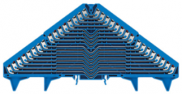 Rangierverteilerklemme, Push-in-Anschluss, 0,5-1,5 mm², 64-polig, 6 A, 4 kV, blau, 1267800000