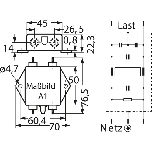 B84111A0000A010 TDK (EPCOS) Entstörfilter Bild 2