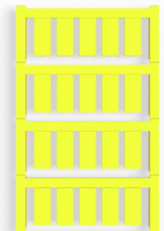 Polyamid Gerätemarkierer, (L x B) 20 x 9 mm, gelb, 200 Stk