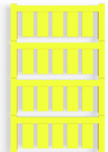 Polyamid Gerätemarkierer, (L x B) 20 x 9 mm, gelb, 200 Stk