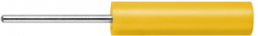 4 mm Buchse, Stiftanschluss, Einbau-Ø 6 mm, CAT II, gelb, LB 4-1.5 S NI / 13.5 / GE