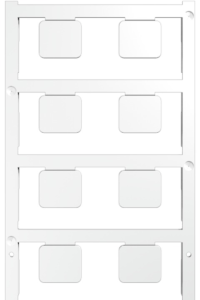 Polyamid Gerätemarkierer, (L x B) 17 x 15 mm, weiß, 80 Stk