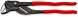 KNIPEX 86 01 300 Zangenschlüssel Zange und Schraubenschlüssel in einem Werkzeug mit rutschhemmendem Kunststoff überzogen schwarz atramentiert 300 mm